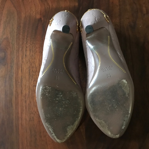 Rare Blush colored GUCCI Guccissima pumps size 6 - Picture 4 of 8